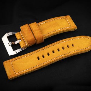 DH17 Vintage Saffron – Premium Handcrafted Leather Watch Strap for Timeless Elegance