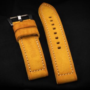 DH17 Vintage Saffron – Premium Handcrafted Leather Watch Strap for Timeless Elegance