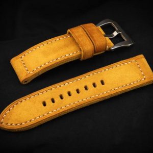 DH17 Vintage Saffron – Premium Handcrafted Leather Watch Strap for Timeless Elegance