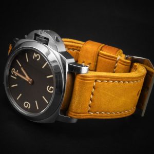 DH17 Vintage Saffron – Premium Handcrafted Leather Watch Strap for Timeless Elegance