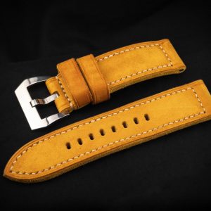 DH17 Vintage Saffron – Premium Handcrafted Leather Watch Strap for Timeless Elegance