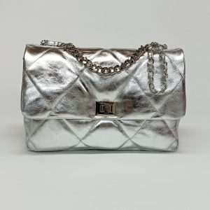 DIAMONDS ARE ETERNAL Timeless Leather Crossbody Bag, Quilted & Convertible