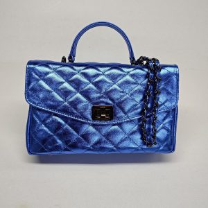 Diamonds Style Genuine Leather Shoulder Bag, Quilted Crossbody, Handmade Greek Elegance