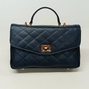 Diamonds Style Genuine Leather Shoulder Bag, Quilted Crossbody, Handmade Greek Elegance