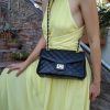 DIAMONDS Style Timeless Leather Shoulder Bag, Elegant Handbag, Quilted Evening Bag, Crossbody Bag