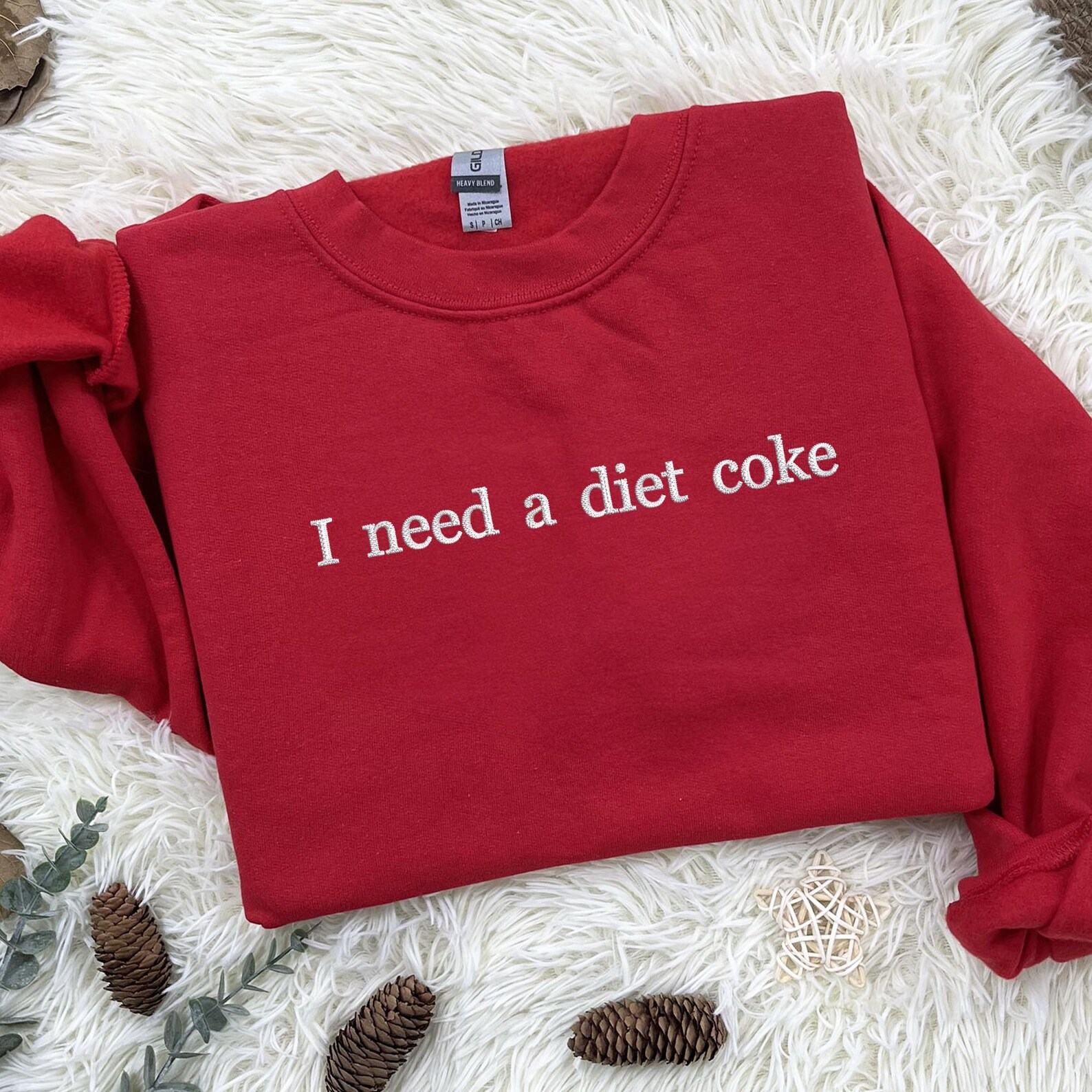 Diet Coke Obsession Embroidered Sweatshirt and Bottle Set for the Ultimate Soda Lover
