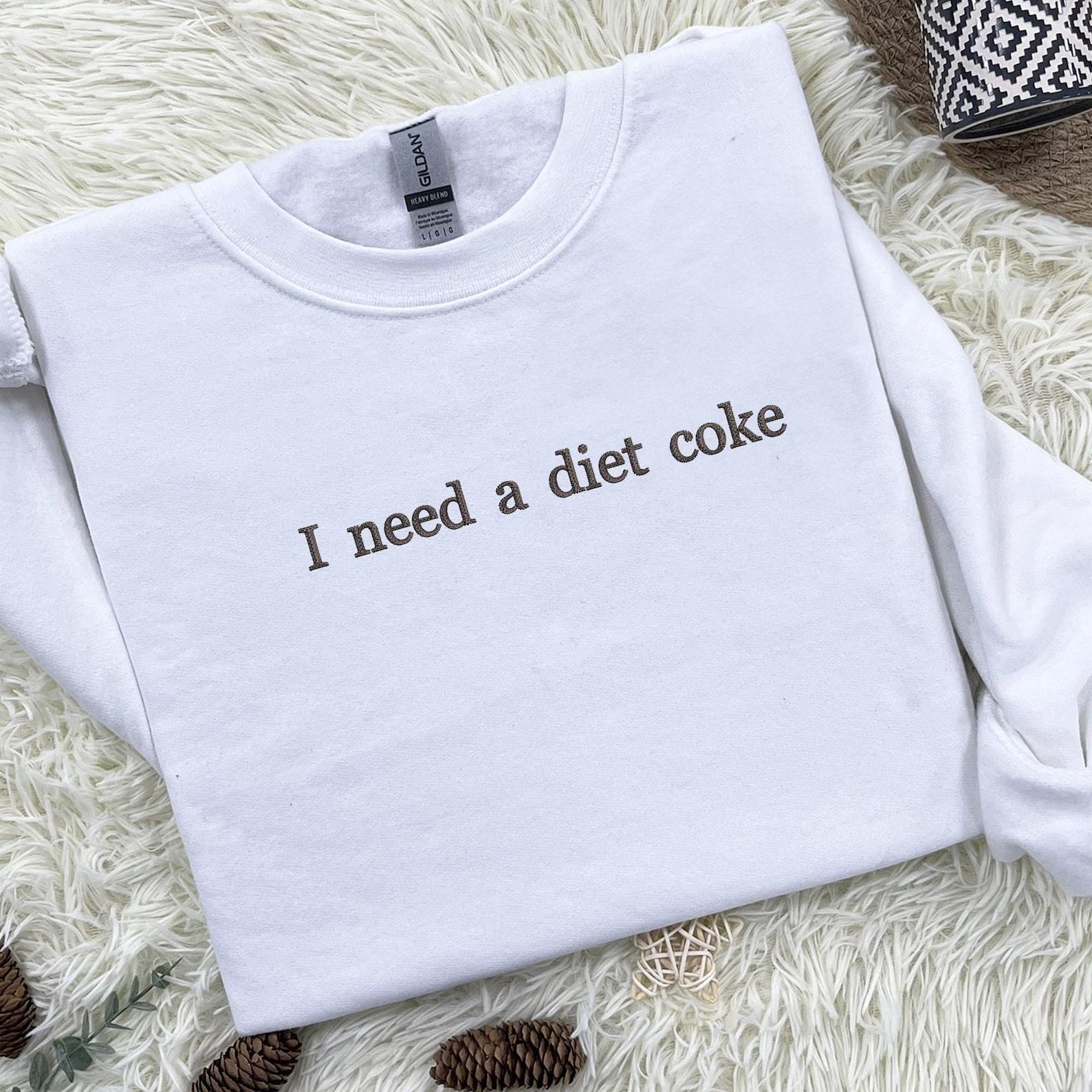 Diet Coke Obsession Embroidered Sweatshirt and Bottle Set for the Ultimate Soda Lover