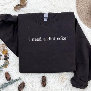 Diet Coke Obsession Embroidered Sweatshirt and Bottle Set for the Ultimate Soda Lover