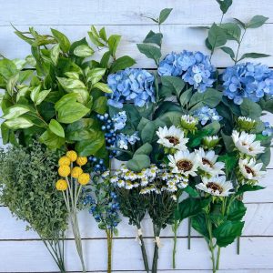 DIY Summer Wreath Kit Craft Your Own Hydrangea and Sunflower Masterpiece