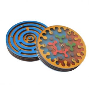 Double-Sided Wooden Labyrinth A Maze-ing Adventure for Kids