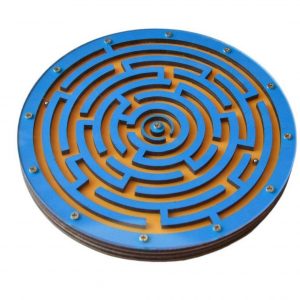 Double-Sided Wooden Labyrinth A Maze-ing Adventure for Kids