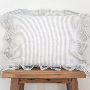Dreamy Linen Pillowcase Embrace the Elegance of Ruffles