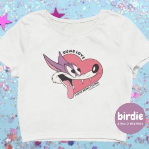 Dumb Love I Love Being Stupid Crop Top | Chappell Roan Baby Tee
