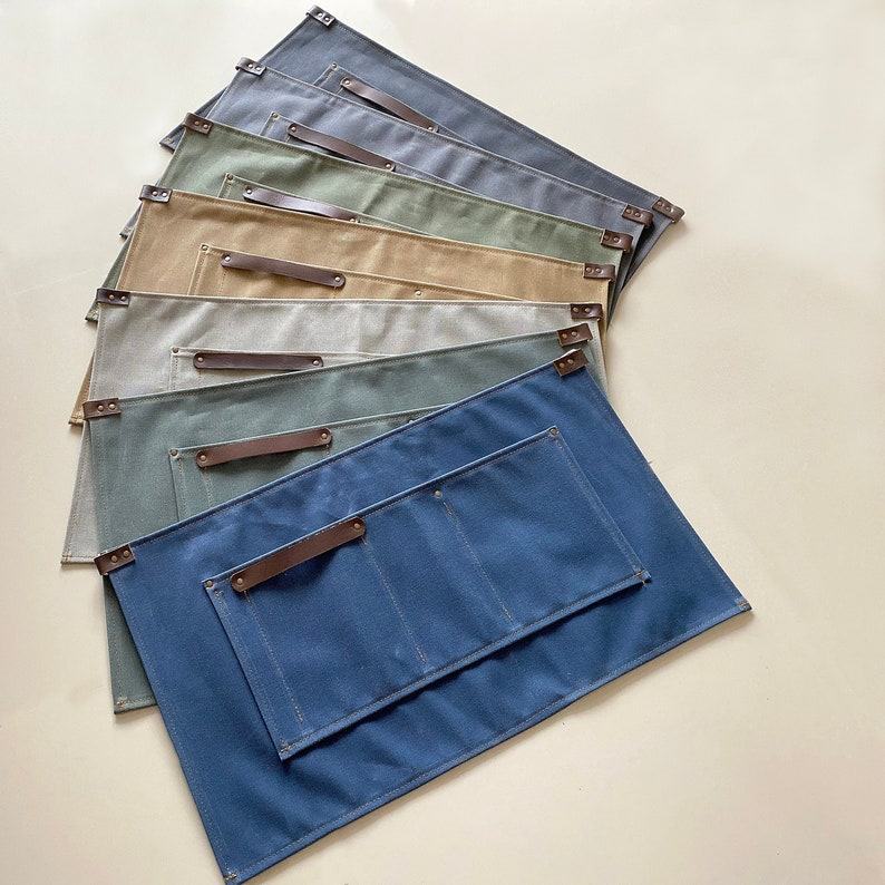 Durable Waxed Canvas Half Apron A Stylish and Functional Essential for Professionals