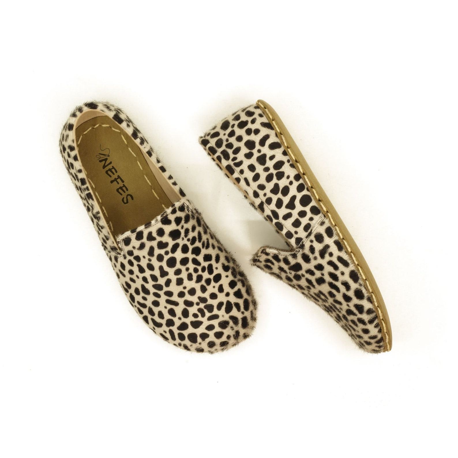 Earth Shoe Leopard Print  White Leopard Women’s Shoes – Unique Present