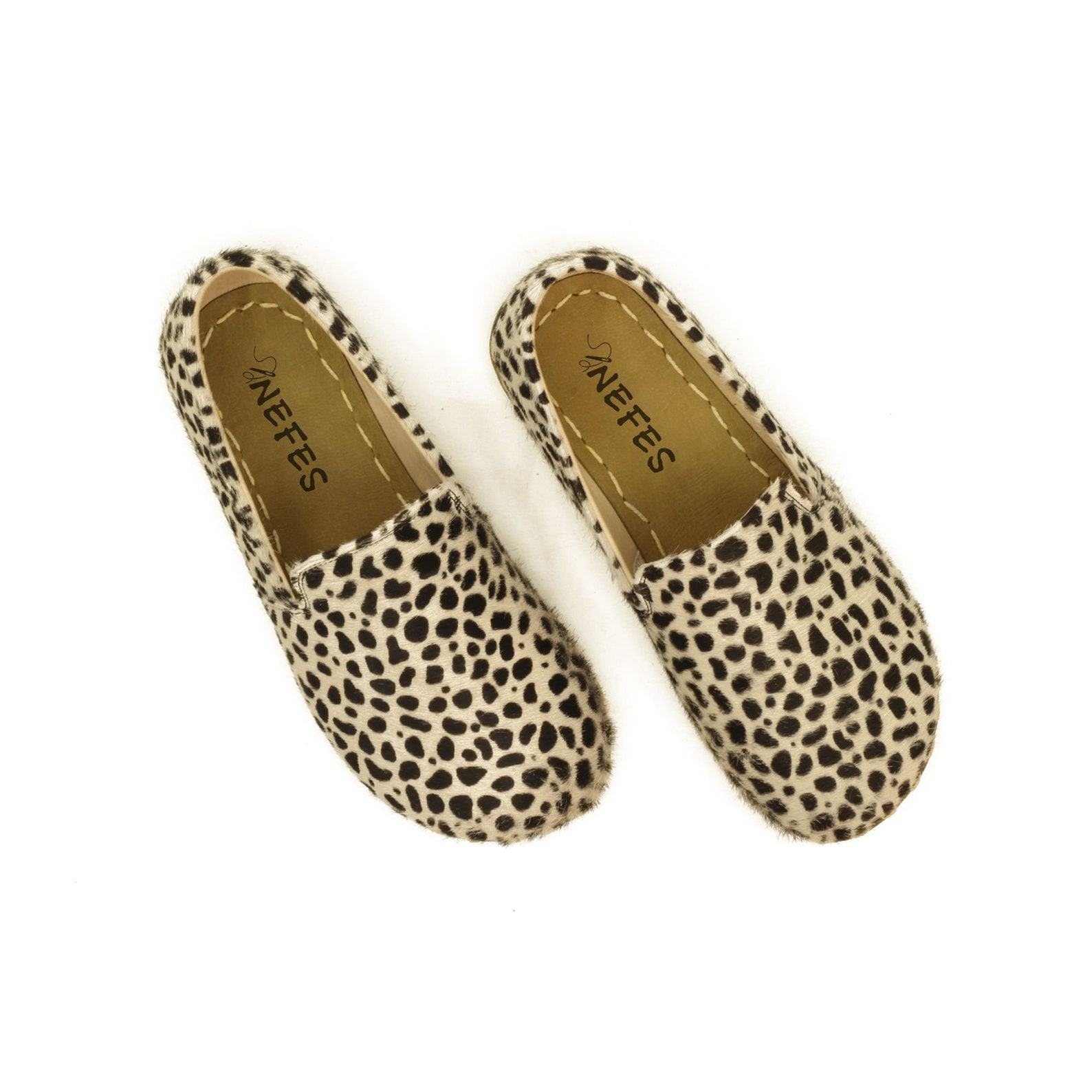 Earth Shoe Leopard Print  White Leopard Women’s Shoes – Unique Present