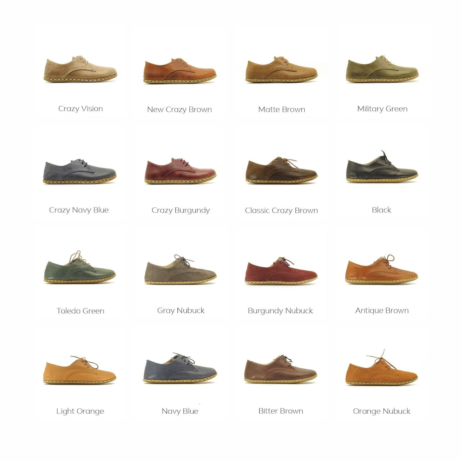 Earth Shoe Men’s Grounding Oxford  Copper-Infused Barefoot Comfort – Military Green