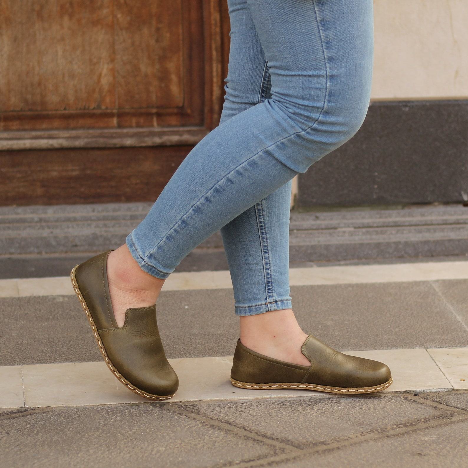 Earth Shoe  Women’s Grounding Loafers – Green Barefoot Comfort & Style