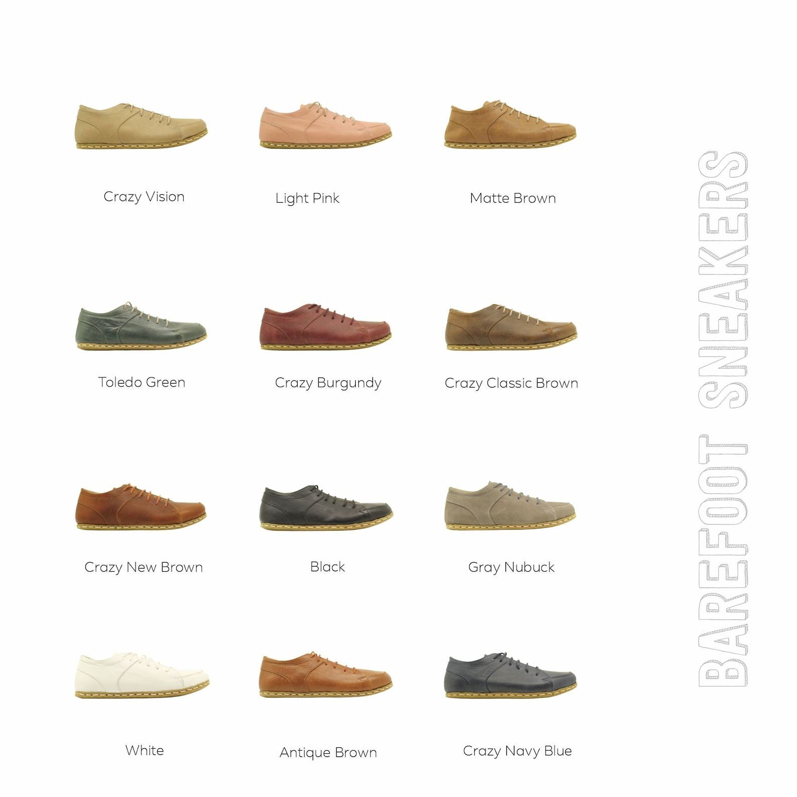 Earthing Naturel  Antique Brown Leather Barefoot Sneakers – Copper Rivet Converse for Men