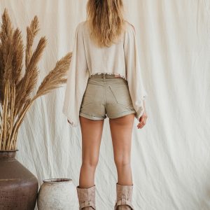 Earthy Boho Vibes Raw Cotton Tunic with Open Sides for Festival Chic