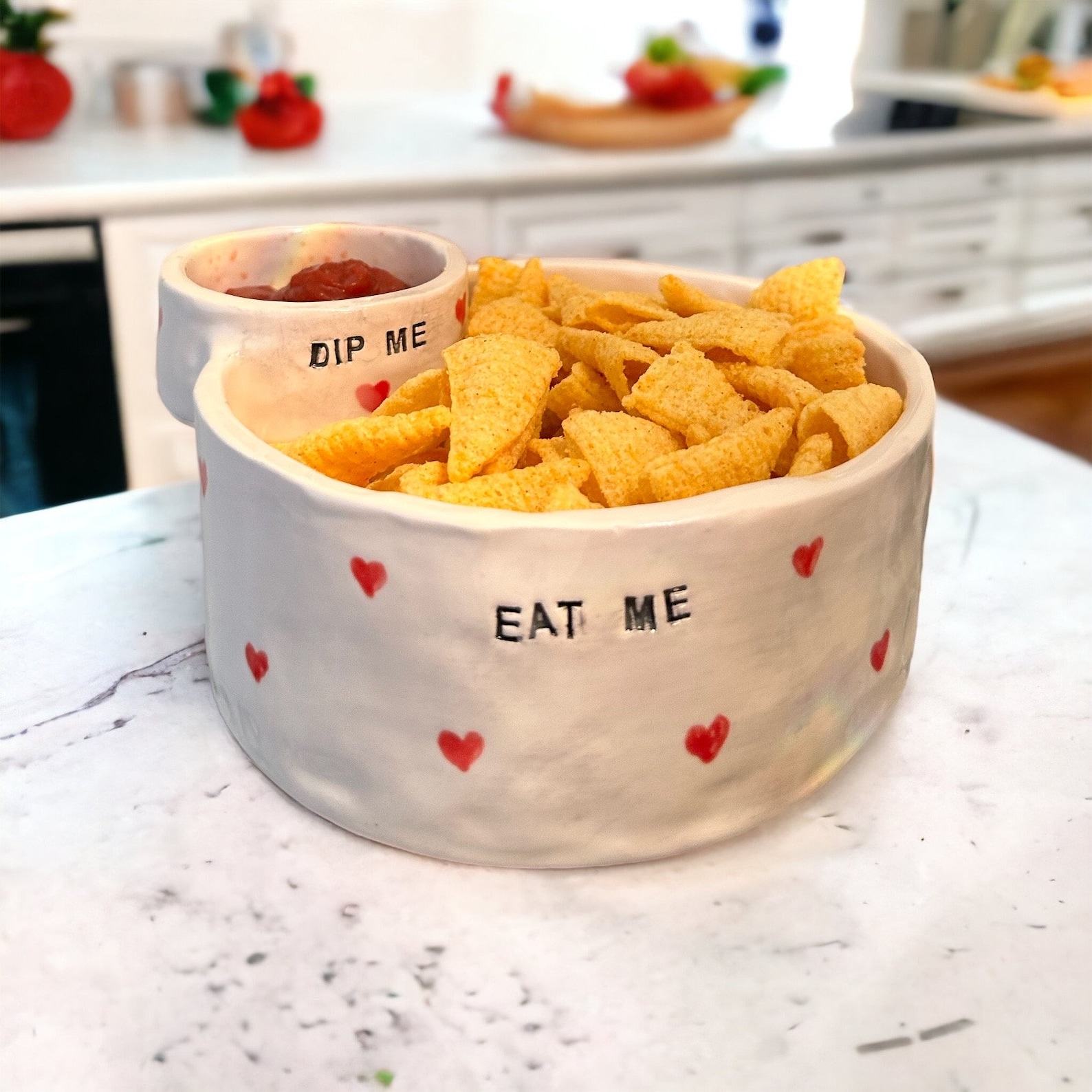 Eat me Dip me Chip and Dip Bowl (Factory Second)