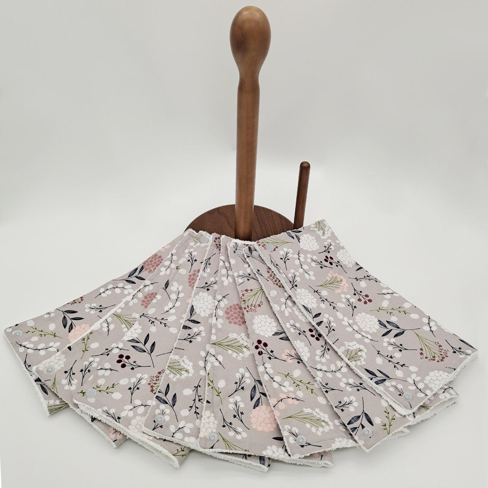 Eco-Friendly Paperless Kitchen Towels Zero Waste, Reusable Roll with Snaps