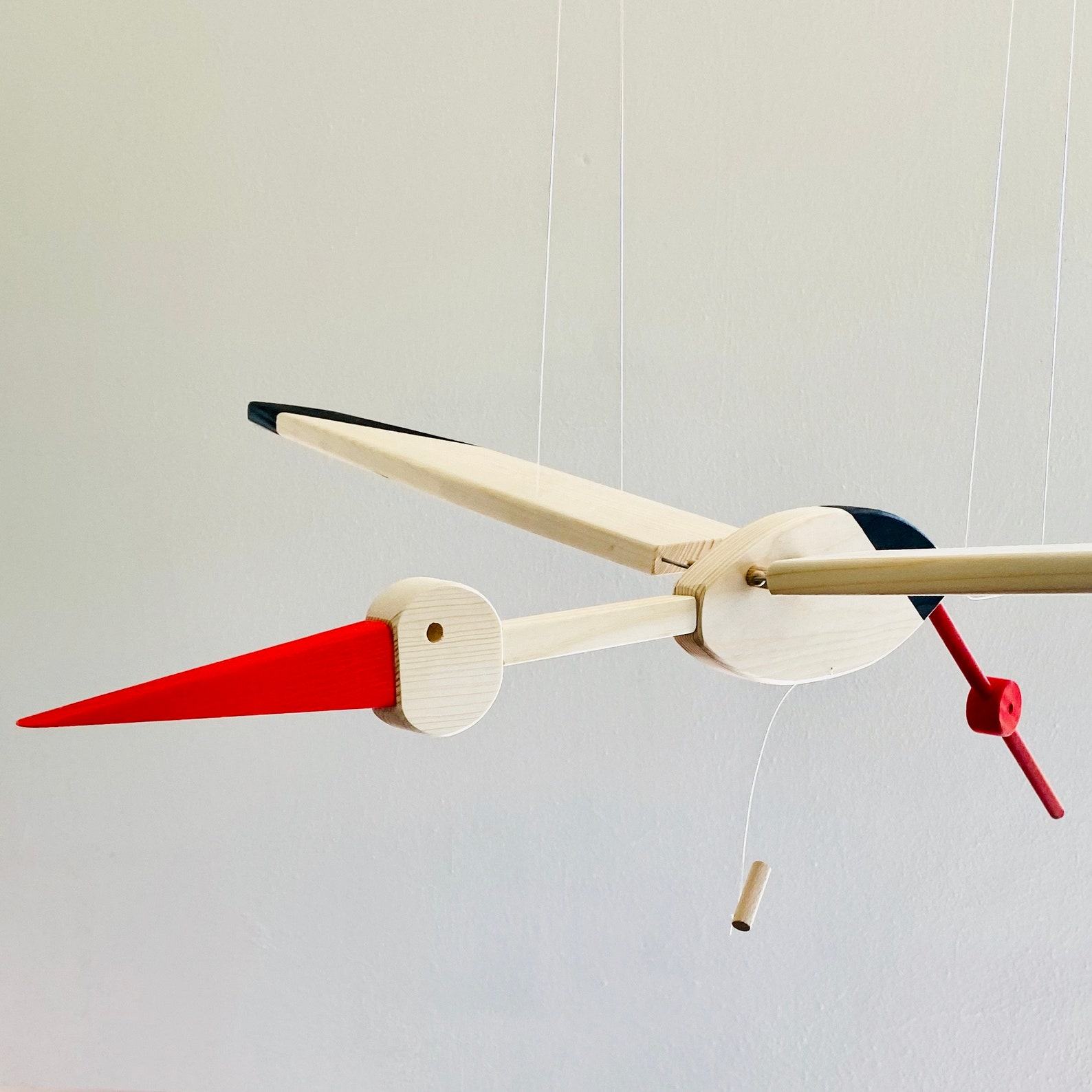 Eco-Friendly Stork Nursery Mobile A Cherished Item for New Parents
