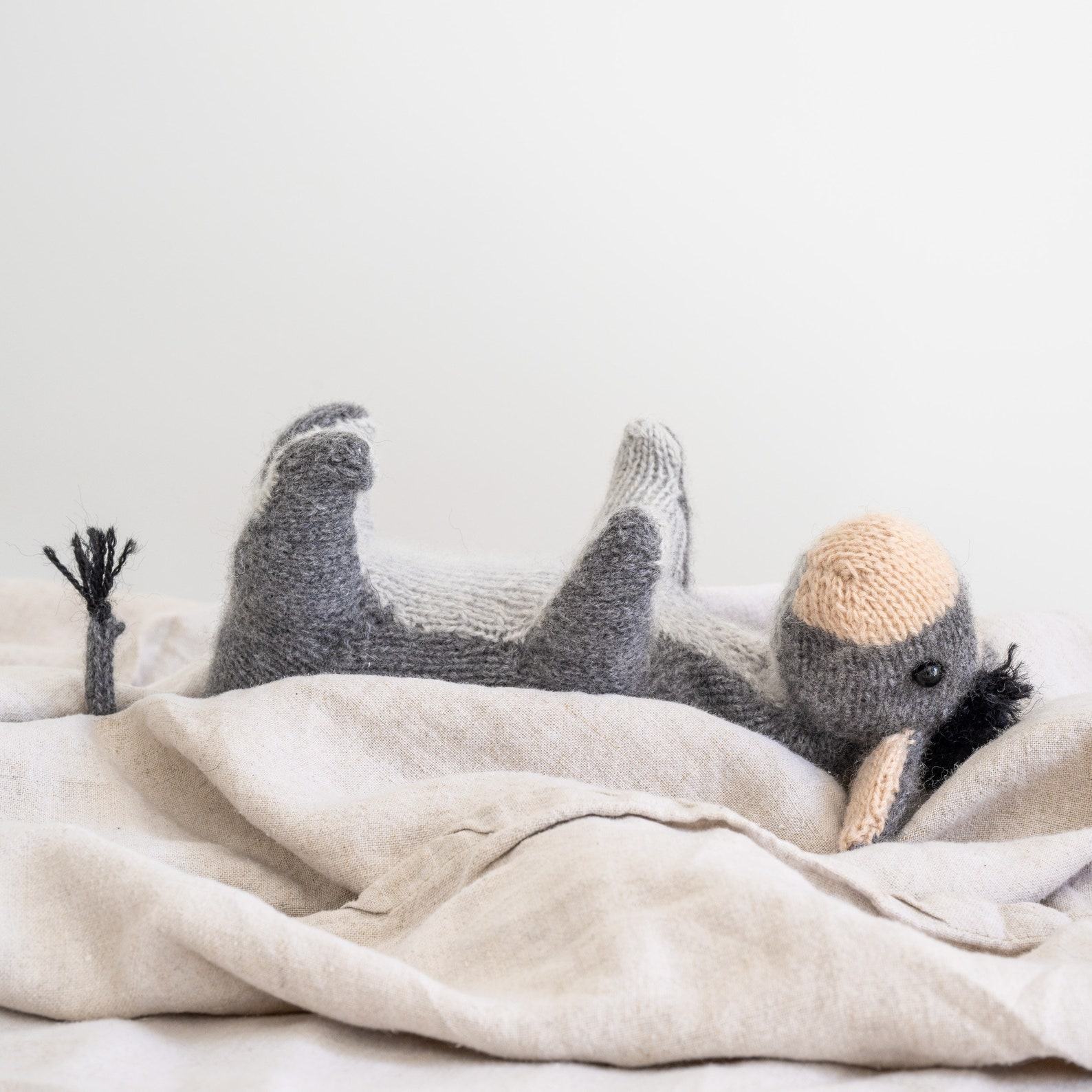 Eeyore Hand-Knitted Donkey A Timeless Companion from Claire Garland’s Beloved Pattern