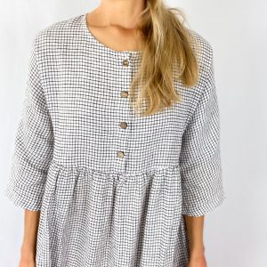Elegant Linen Dress with Hidden Pockets A Timeless Mother’s Day Item