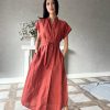 Elegant Linen Kimono Dress Embrace Comfort and Style in One