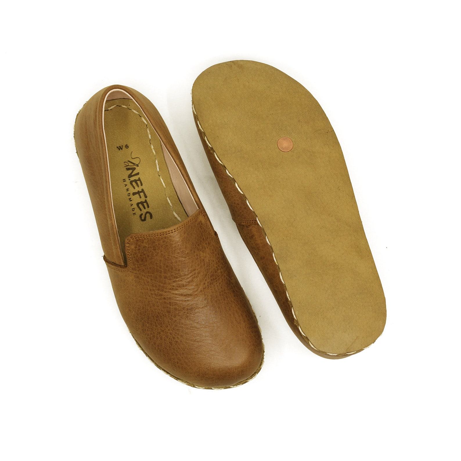 Elevate Your Style and Well-being Grounding Brown Loafers for Men