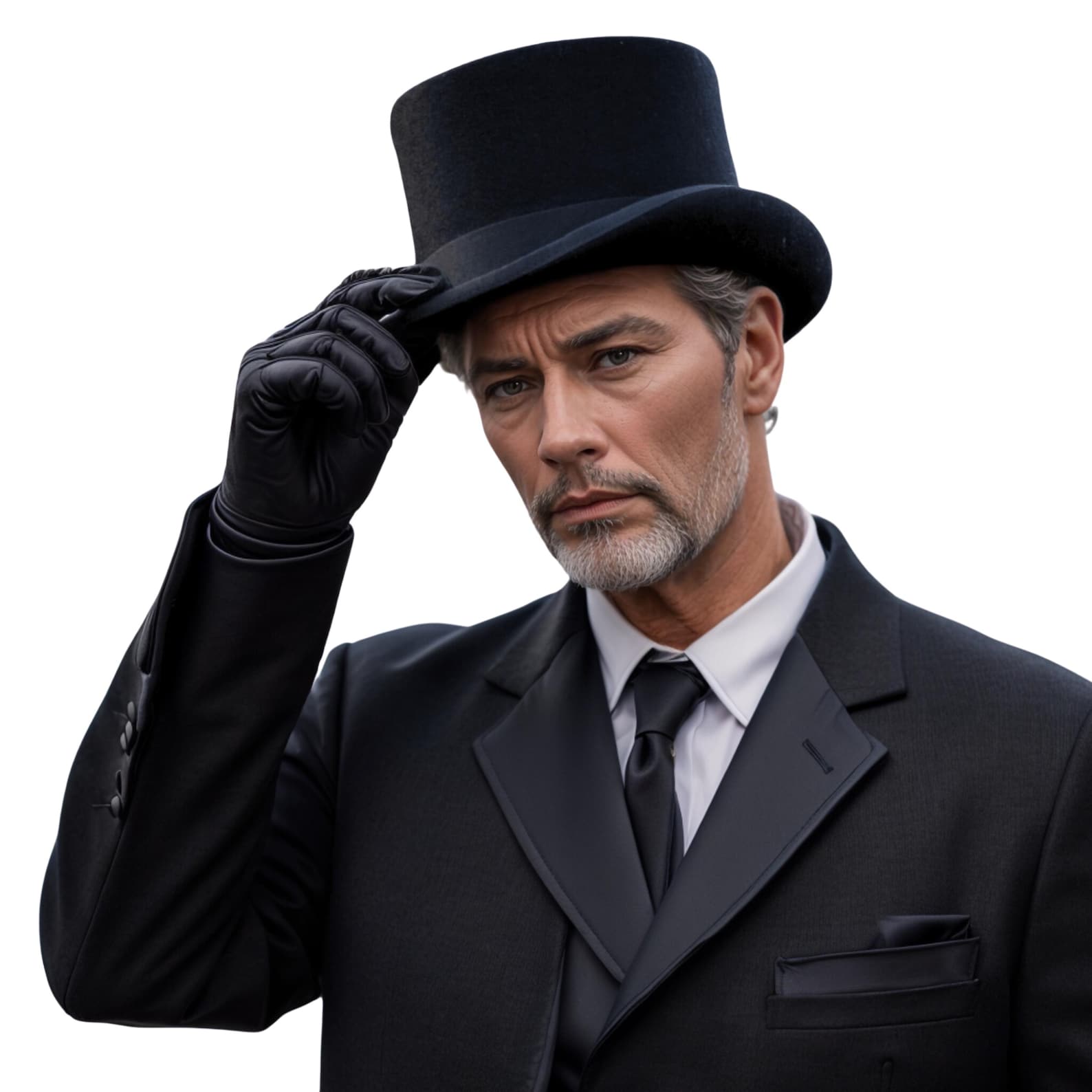 Elite Stiff Wool Felt Black Top Hat The Quintessential Accessory for Formal Occasions