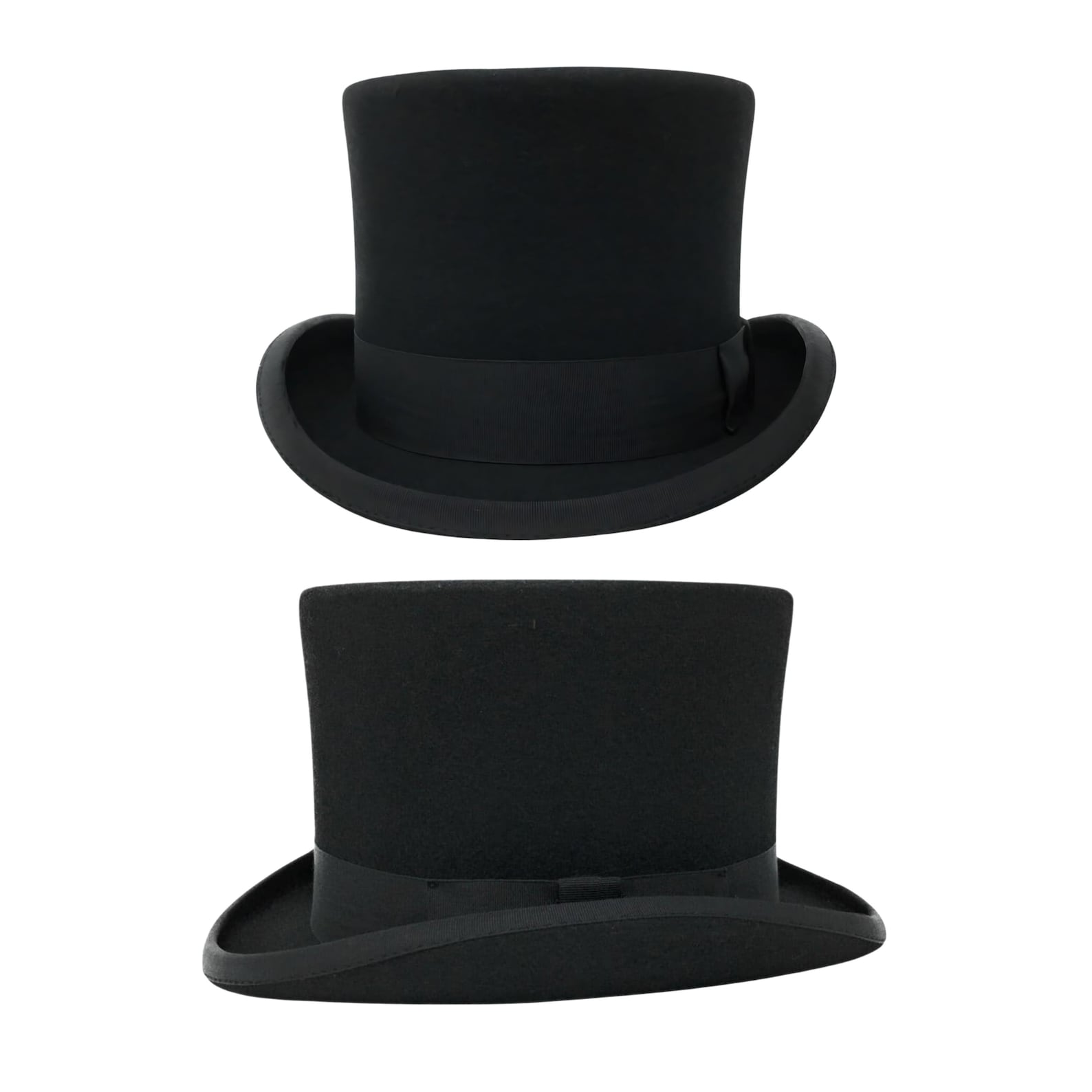 Elite Stiff Wool Felt Black Top Hat The Quintessential Accessory for Formal Occasions