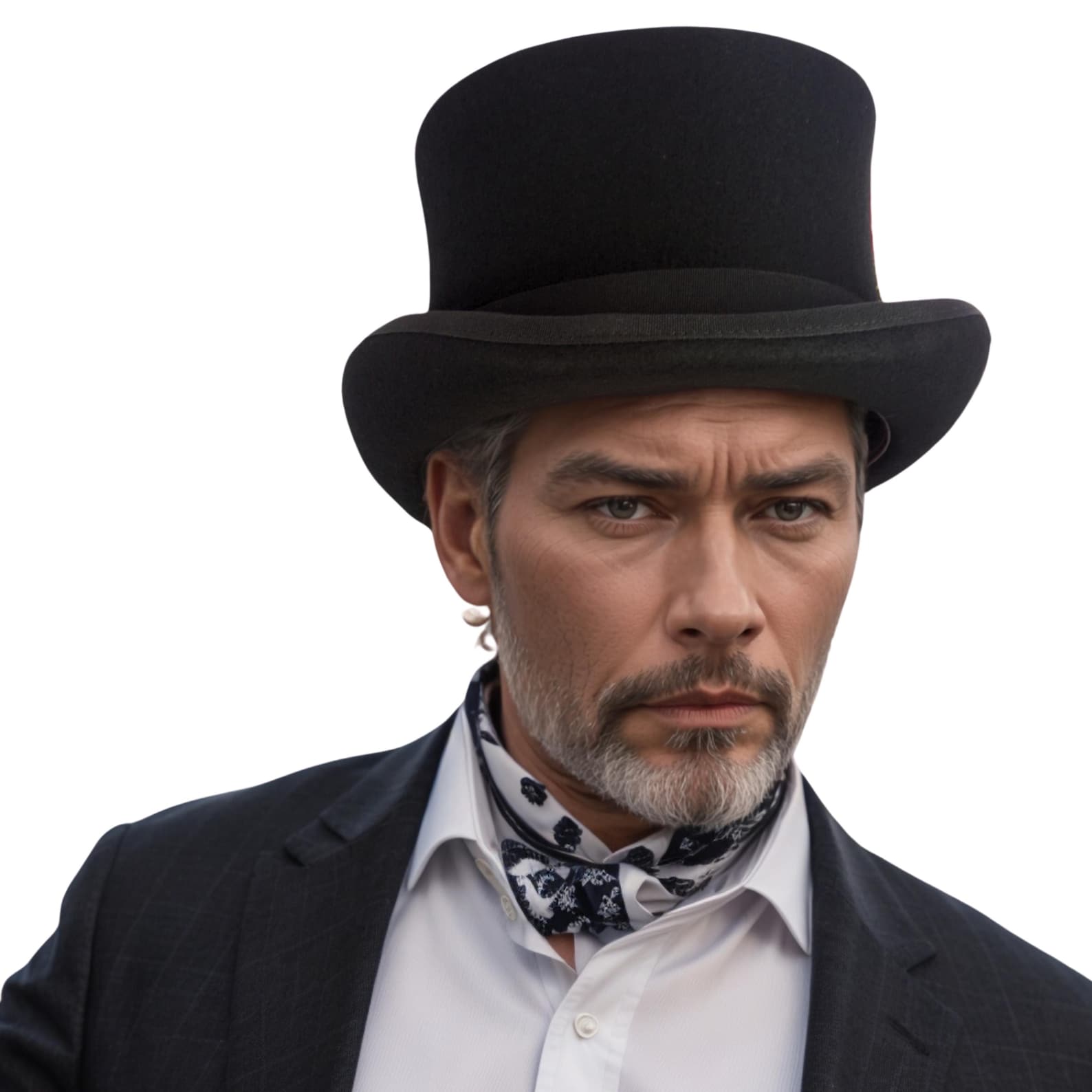 Elite Stiff Wool Felt Black Top Hat The Quintessential Accessory for Formal Occasions