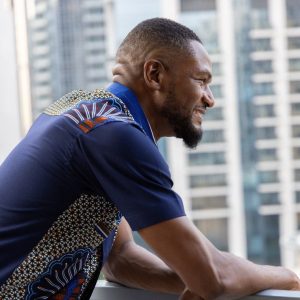 Embrace Cultural Vibrance Zedi’s Navy Men’s African Print Cotton Ankara Shirt