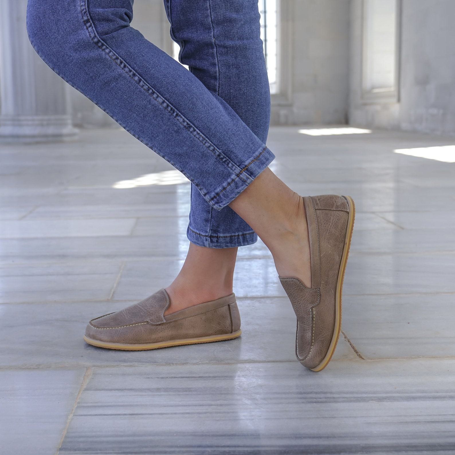 Embrace Freedom and Comfort Handmade Leather Barefoot Shoes with Zero Drop and Wide Toe Box