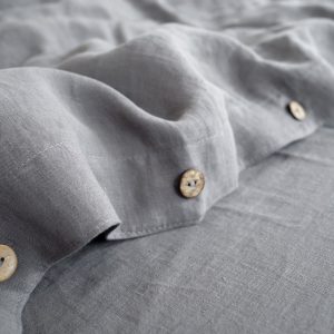 Embrace Nature’s Tranquility Gray Linen Bedding for a Serene Slumber