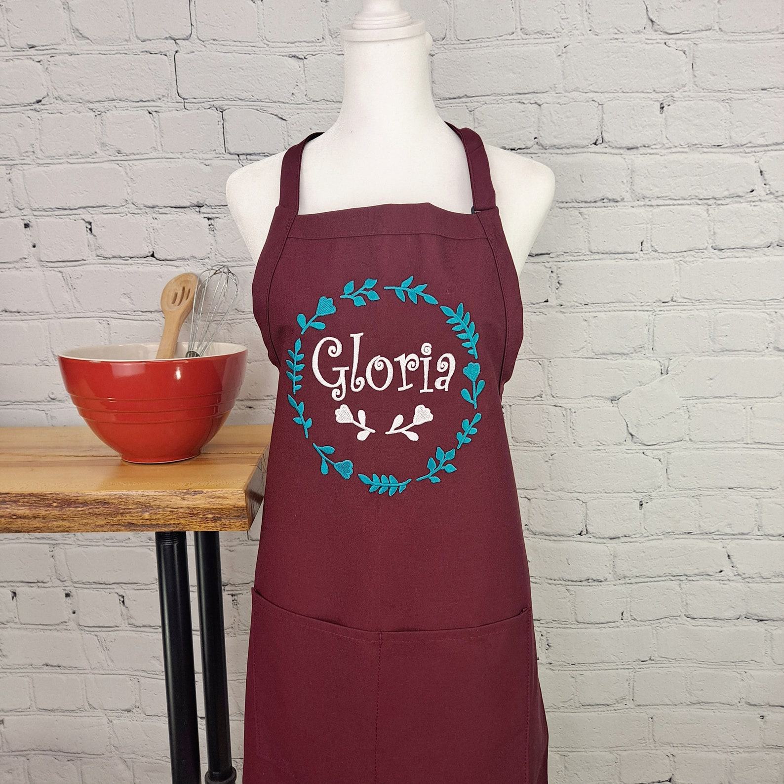 Embroidered Apron Personalize Your Kitchen with a Unique Item