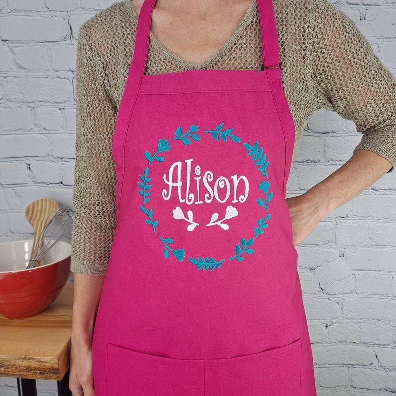 Embroidered Apron Personalize Your Kitchen with a Unique Item