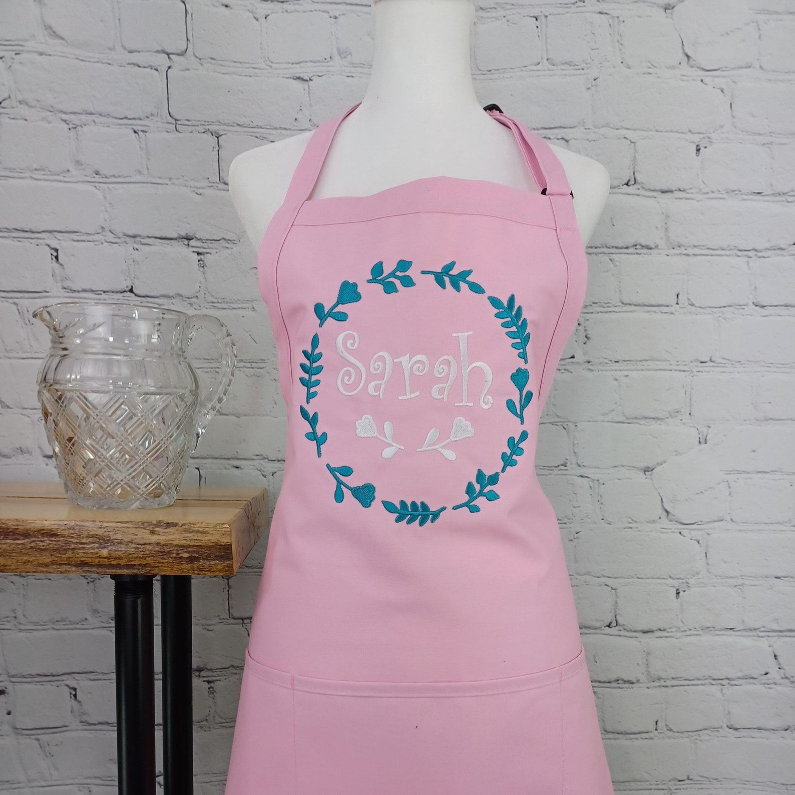 Embroidered Apron Personalize Your Kitchen with a Unique Item