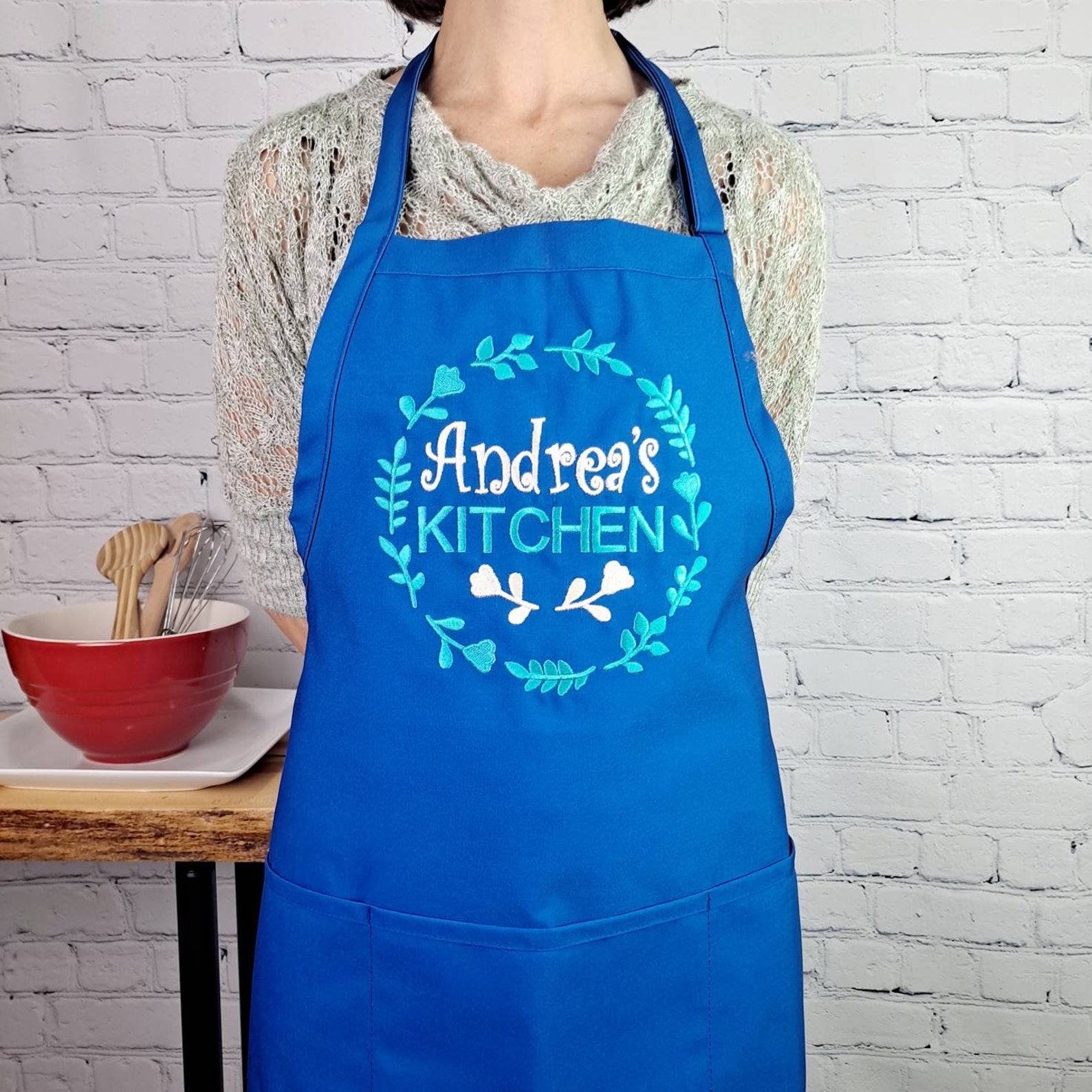 Embroidered Apron Personalize Your Kitchen with a Unique Item