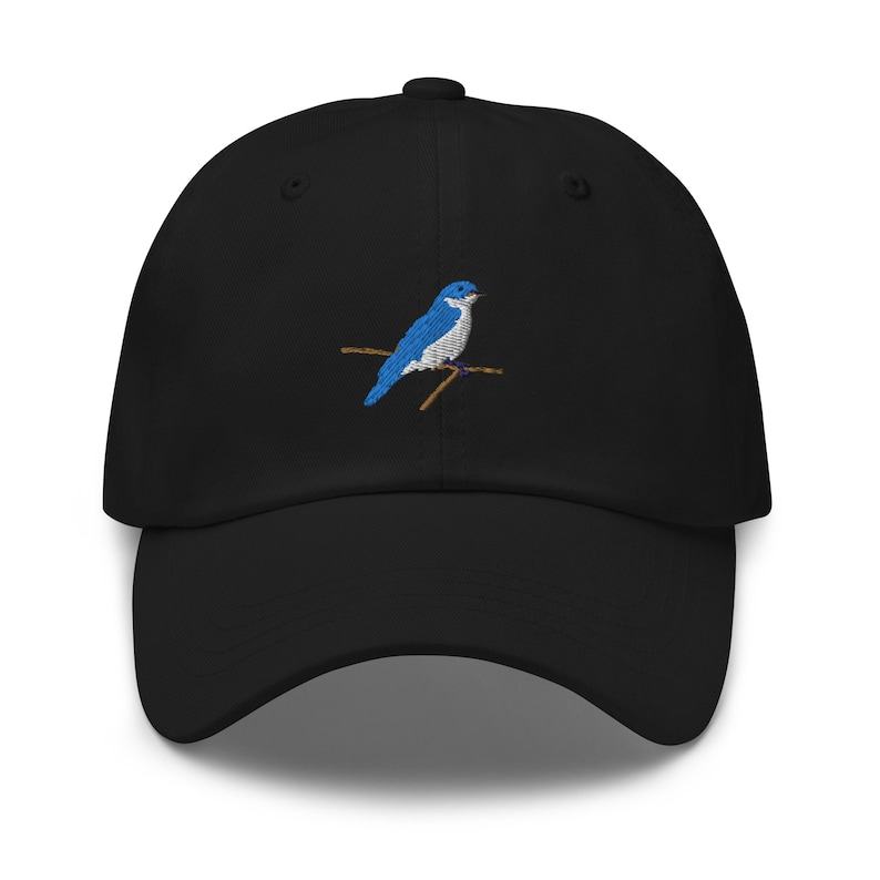 Embroidered Blue Bird Adjustable Cap Elevate Your Style with Nature’s Charm