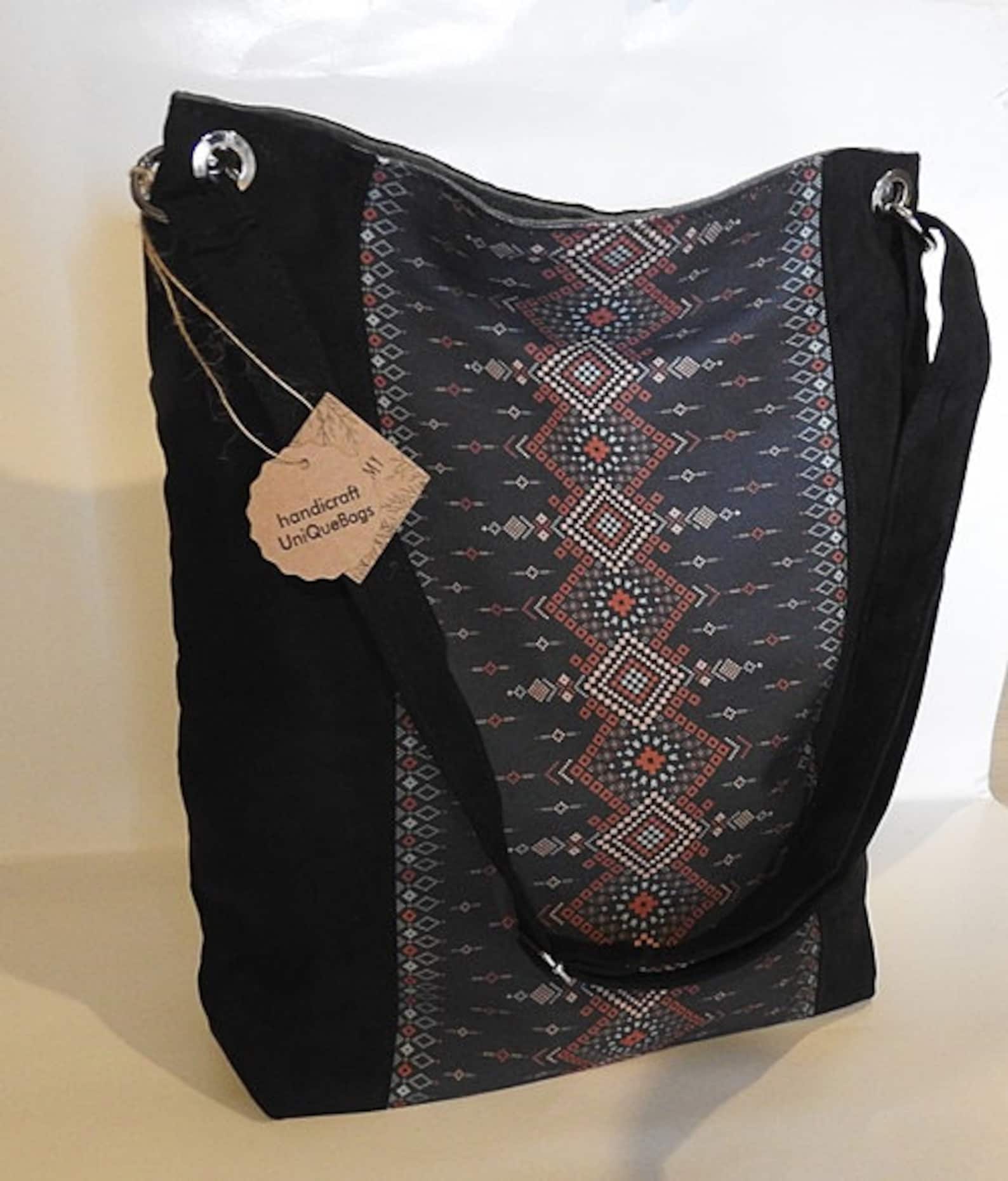 Embroidered Boho Bag A Tapestry of Ethnic Charm and Hippie Spirit - Image 2