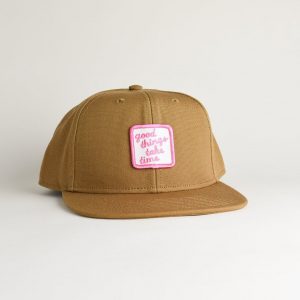 Embroidered Canvas Cap Wear Your Positive Mindset, Embrace the Journey