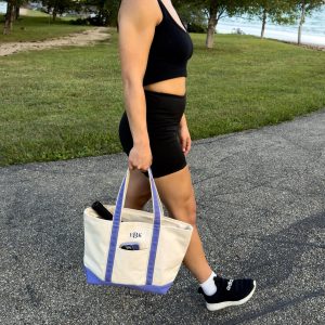 Embroidered Canvas Tote Personalized Monogrammed Beach Bag, Unique Item for Her