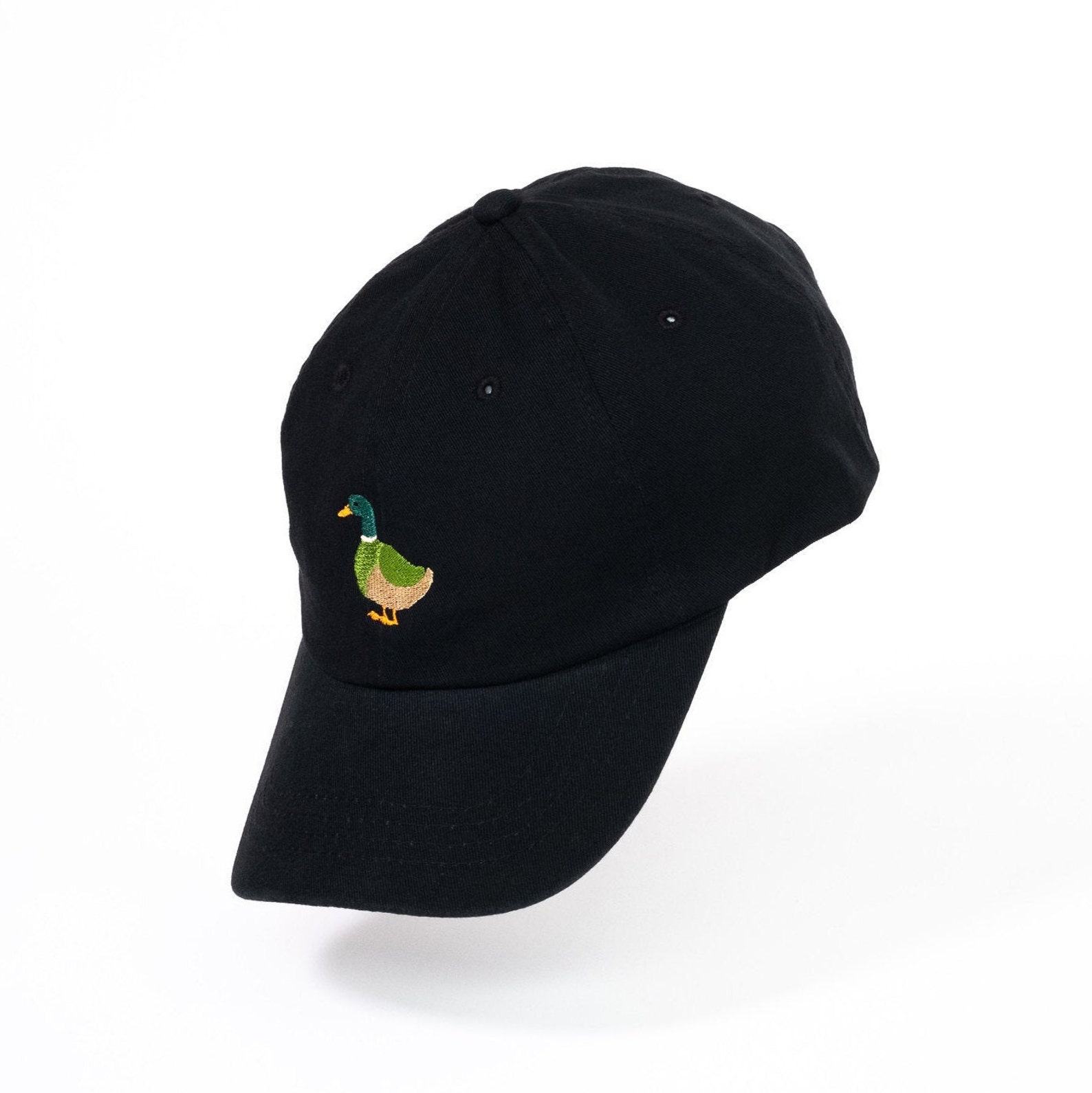 Embroidered Cotton Cap Duck Design | UK-Made Snapback | Stylish Summer Hat | Interesting  Item