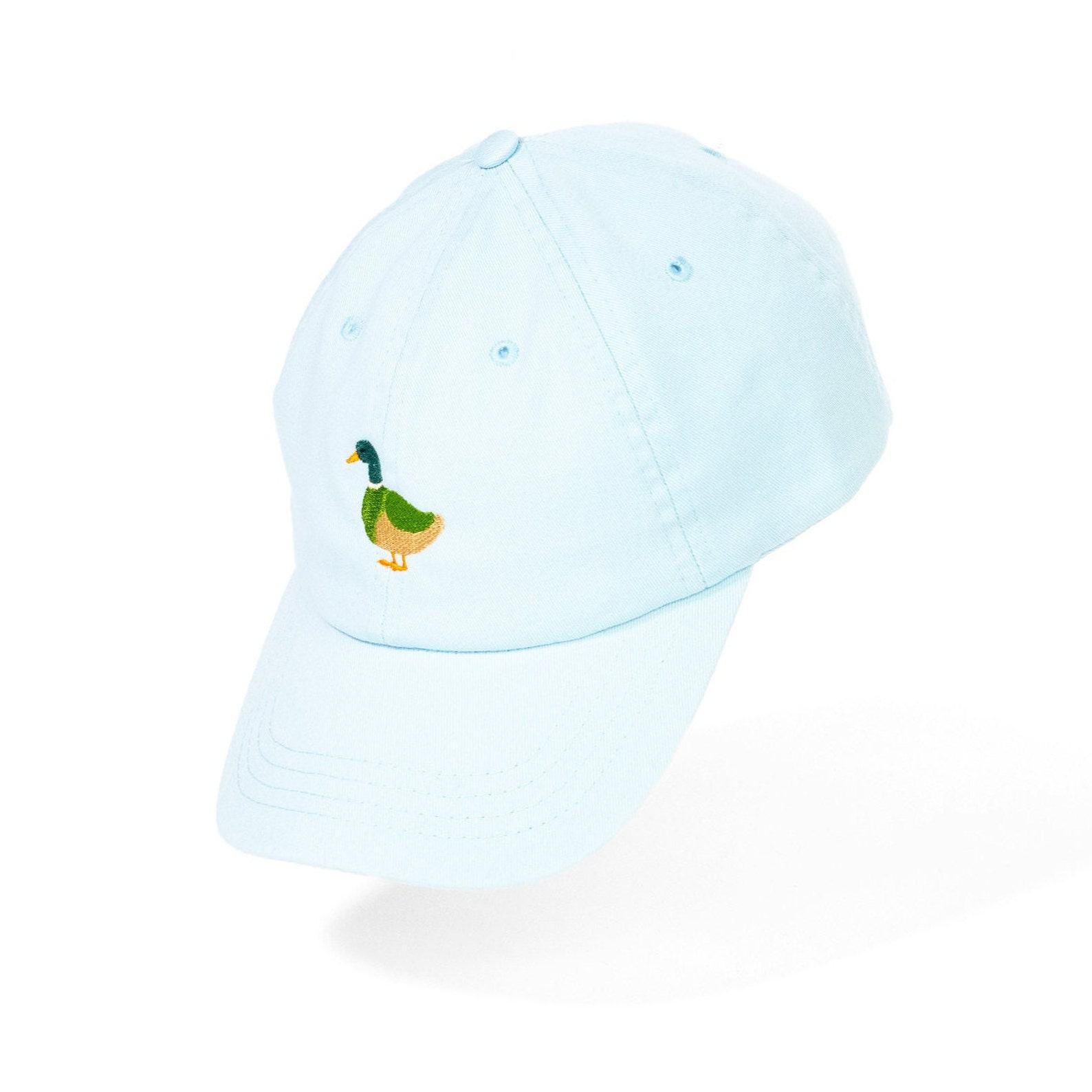 Embroidered Cotton Cap Duck Design | UK-Made Snapback | Stylish Summer Hat | Interesting  Item