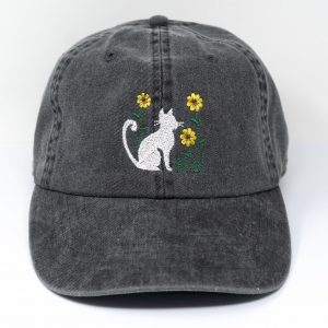 Embroidered Kitten Baseball Cap Purrfect Summer Style for Cat Lovers