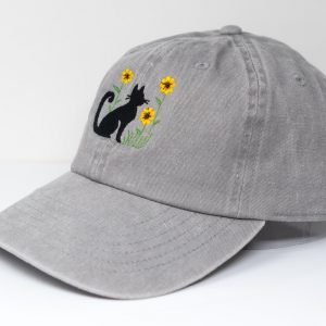 Embroidered Kitten Baseball Cap Purrfect Summer Style for Cat Lovers
