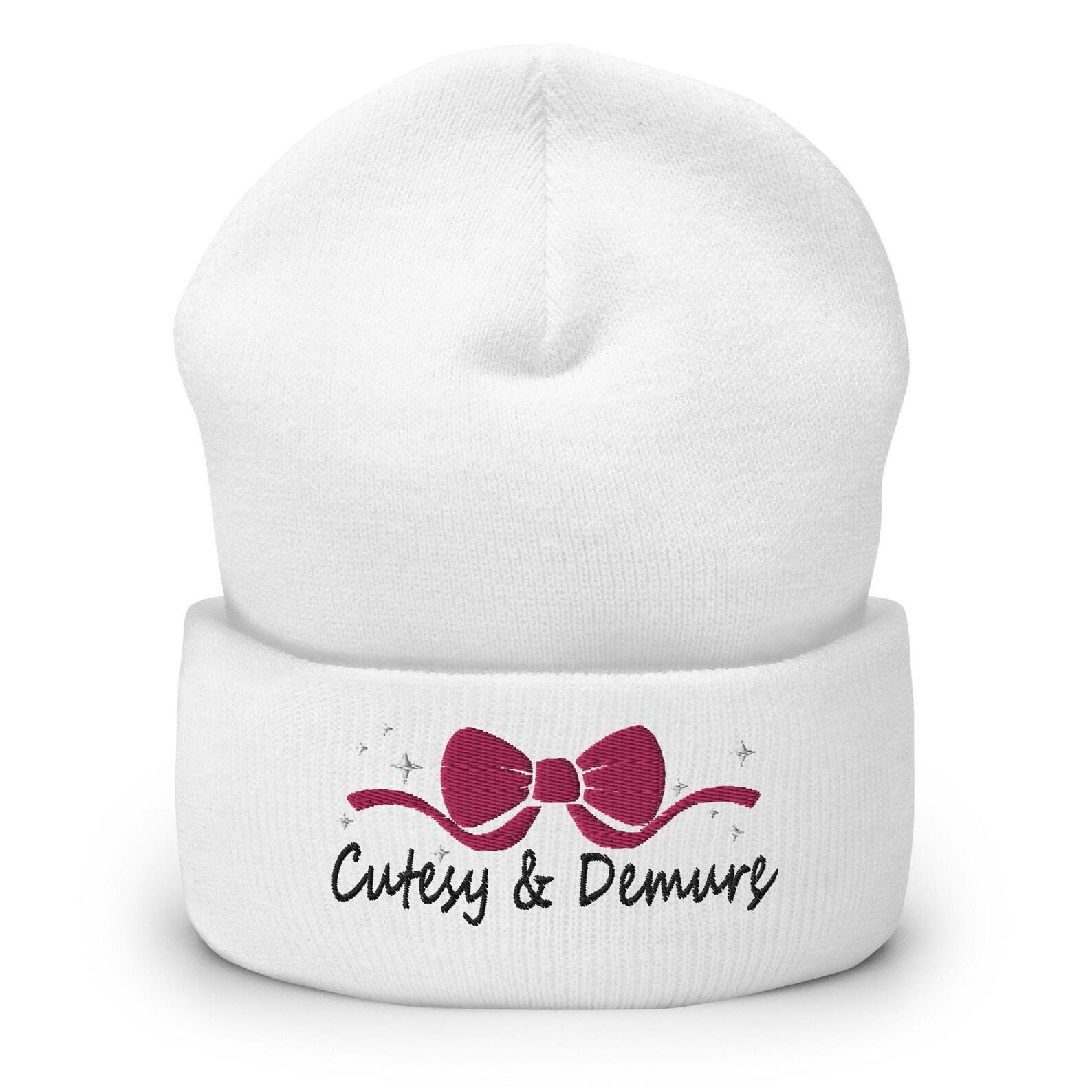 Embroidered Knit Beanie Minimalist, Classy, and Mindful